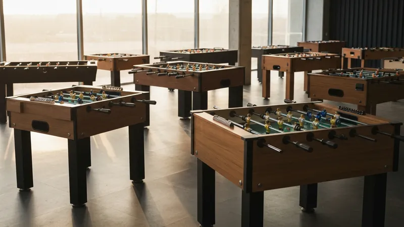 baby foot en bois massif